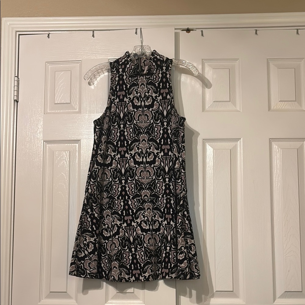 Free People Black and White Mini Dress